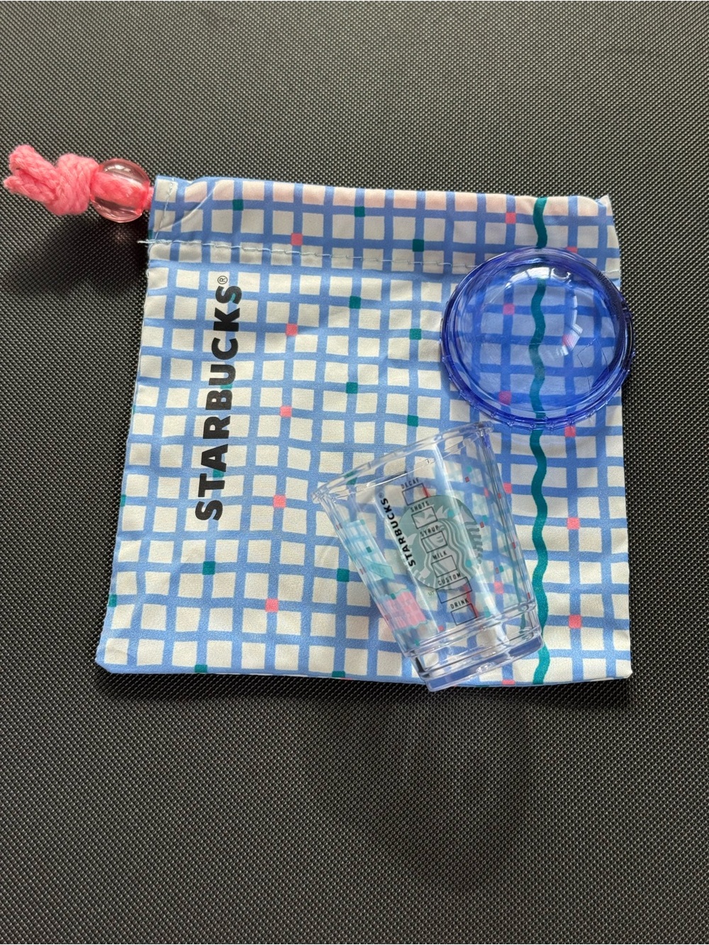 Starbucks Mini Drink Smoothie Coffee Cup w/drawstring pouch Japan Limited NWT - Picture 4 of 6